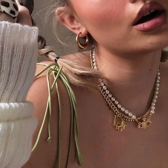 Vintage Reworked Dior Necklace - Picture 3 of 5